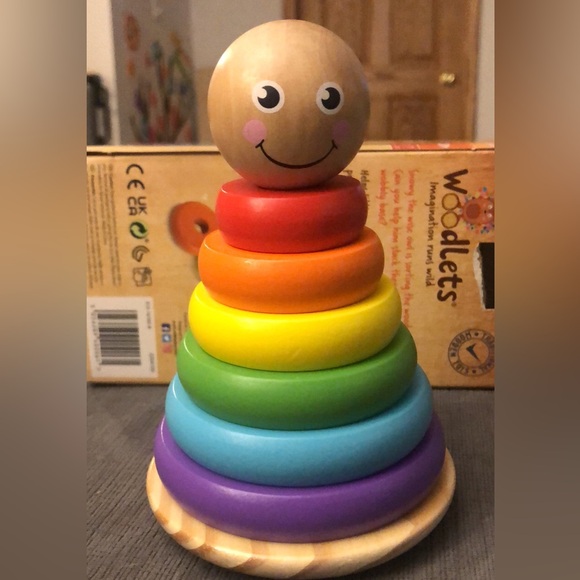 Rainbow stacker wooden - Picture 2 of 3